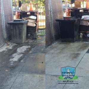 Commercial Pressure Washing Dumpster Pad